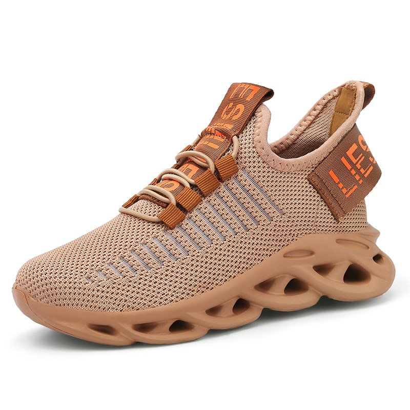 Children's Fashion Sports Shoes, Breathable Soft Bottom Lace-up Comfortable Sock Absorption