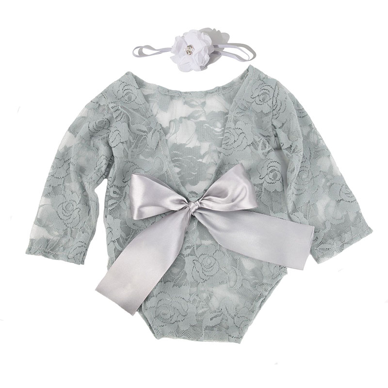Baby Clothes Newborn Lace Bow Knot Photography Props Clothes Newborn Baby Clothes Set