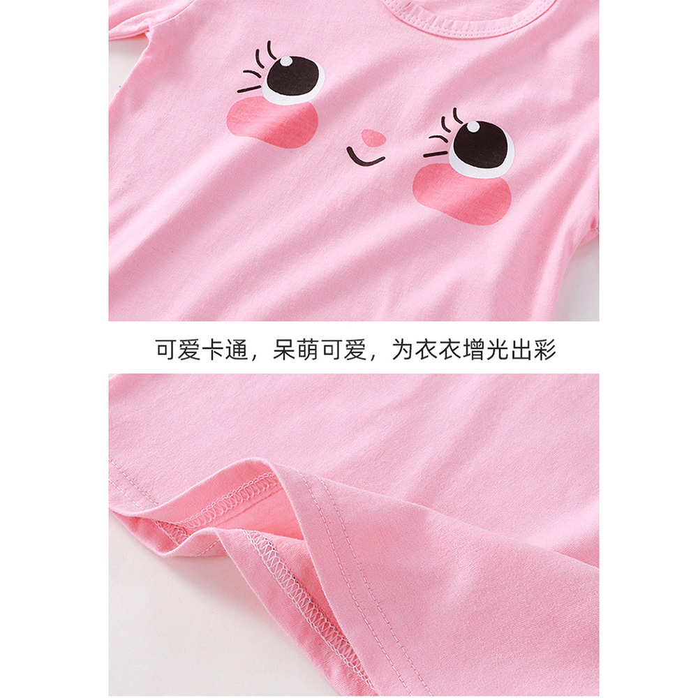 Children's Clothing Set Cartoon Printed Baby Boy Girl Pant Short Sleeve T-shirt Suit Kids Two Piece Casual Clothes 