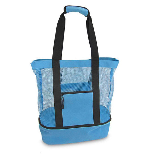 Oversized Large   Foldable Summer Bolso De Playa Insulated Tote Mesh Beach Bag