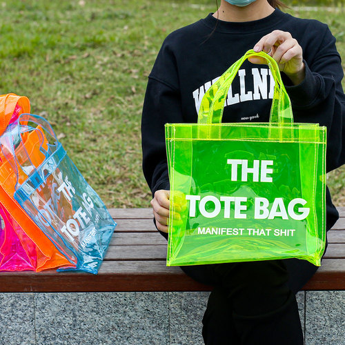2023 New Trending Summer Translucent Transparent Clear Pvc Women's Tote Bags  Purses And Handbags Women Hand Bags 