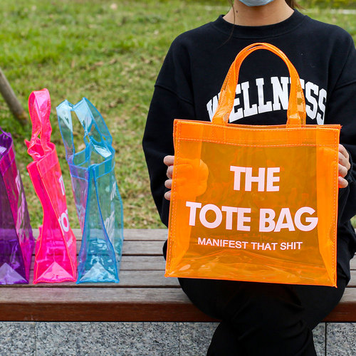 2023 New Trending Summer Translucent Transparent Clear Pvc Women's Tote Bags  Purses And Handbags Women Hand Bags 