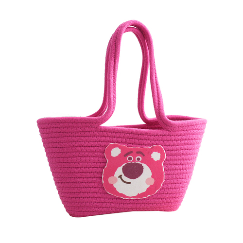 Amazon  women's tote bags Picnic Cotton Cord Handmade Picnic Shoulder Bags