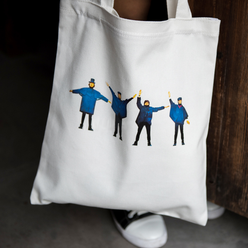 Reusable canvas bag Soft Solid Durable cotton canvas tote bag women's shopping bag with  print 