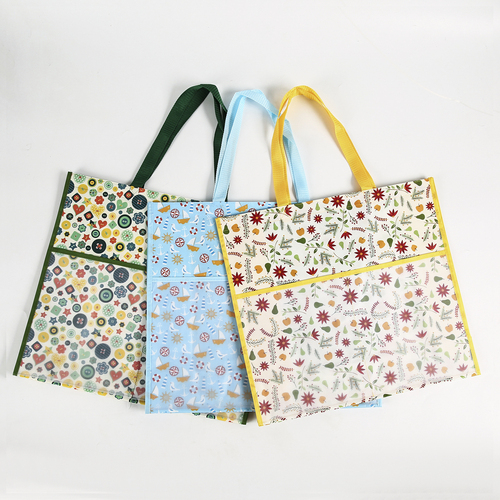 2023 designer women's white bags PP non woven  PET mesh beach tote bag