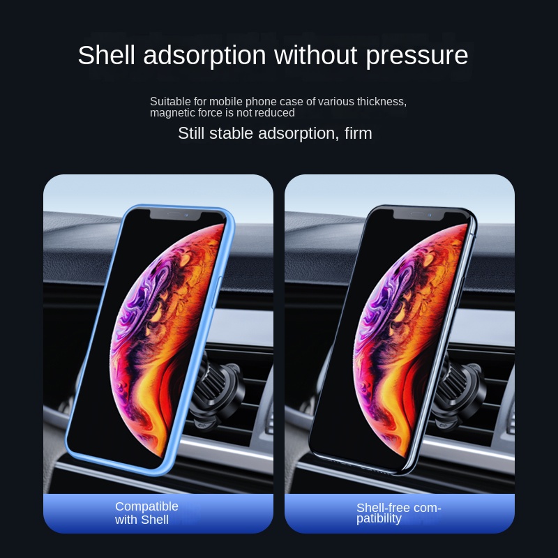 New Car Magnetic Mobile Phone Holder Easy to Install Car Air Outlet Holder Car Mobile Phone Holder Suitable for All Smar
