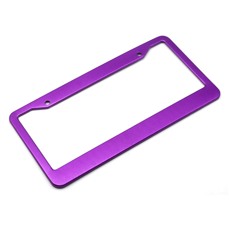 Zinc alloy car license plate frame stainless steel aluminum blank metal  