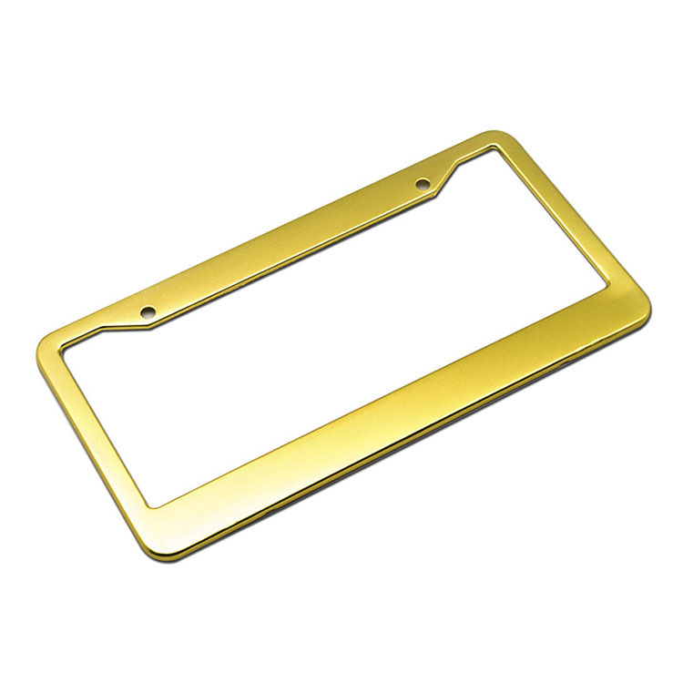 Zinc alloy car license plate frame stainless steel aluminum blank metal  