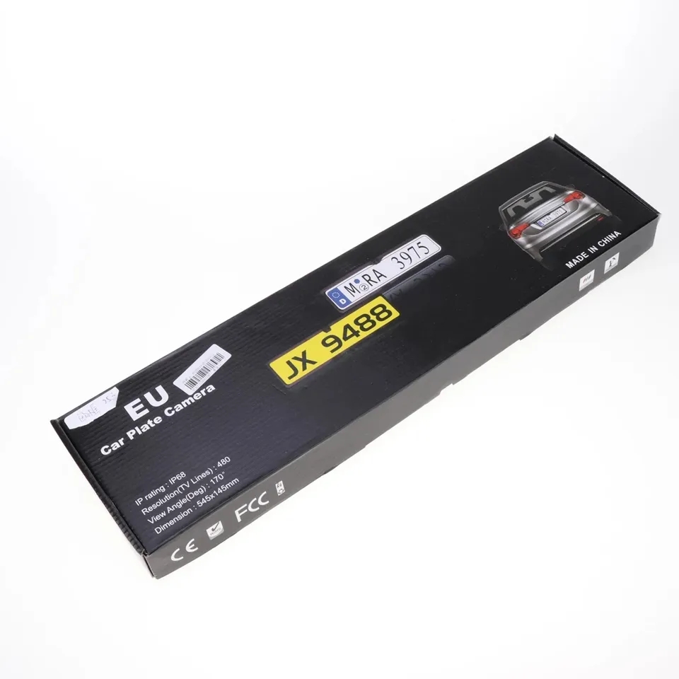 European Auto License Plate Frame Car Camera 170 Degree AHD Car Rear View Camera Waterproof Reverse Backup Camera Night 