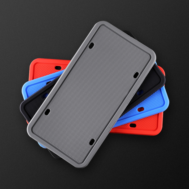  2Pcs Usa Canada Silicone Car License Plate Frame Car Number Plate Frame Protective License Plate Covers Frame