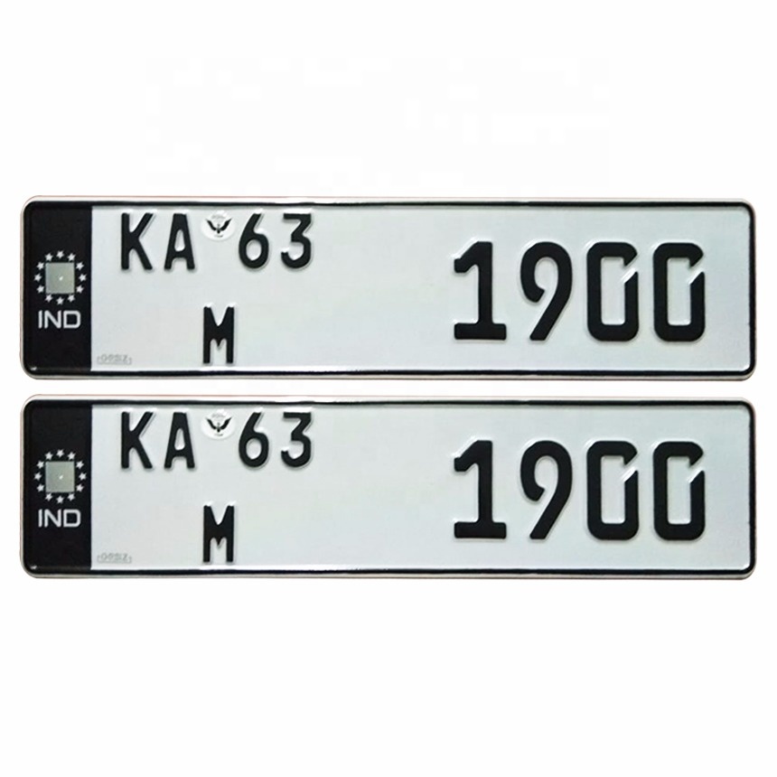  Waterproof Aluminum Stamping License Plate Frame Car