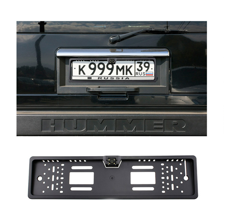 Universal European Car Reverse License Plate Frame Mount Rear View Backup License Car Number Plate Camera