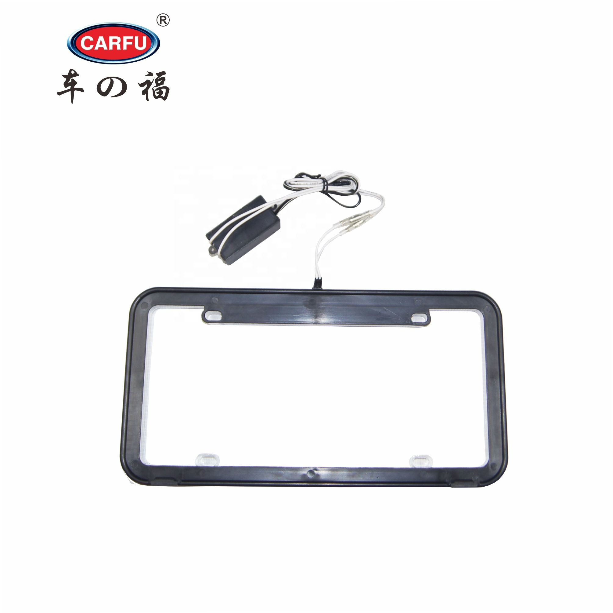 2020 new car accessories neon lights license plate holder   license plate frame