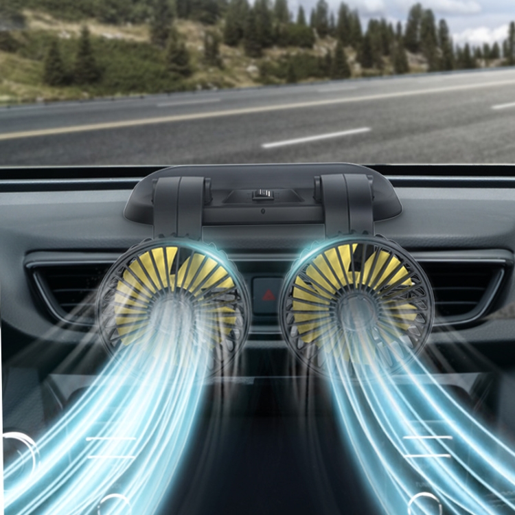 High Quality Car Fan Interior Accessories Radiator Folding 24V Car Fan Double-head Car Cooling Fans