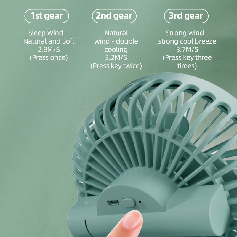 New wireless portable 720 Oscillating Clip fan Car home office use Electric Rechargeable Fan 800mah With Strong Wind