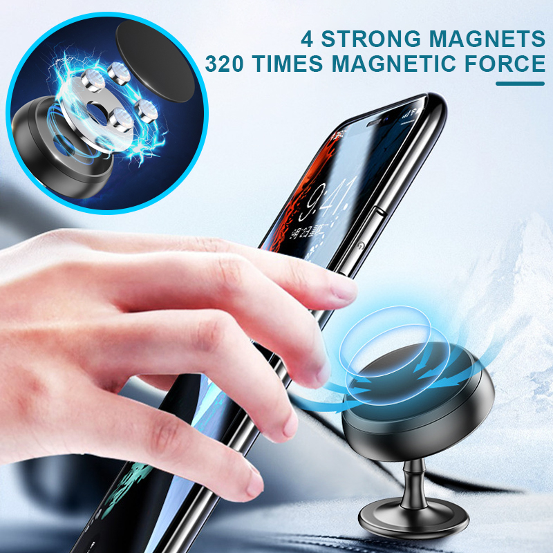 Universal Strong Magnetic Mobile Phone Car Mount Holder With Hook Cell Phone Holder Car Phone Holder