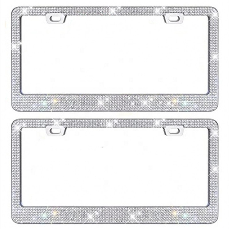   US Aluminium Alloy  Print  Design Car License Number Plate Frames