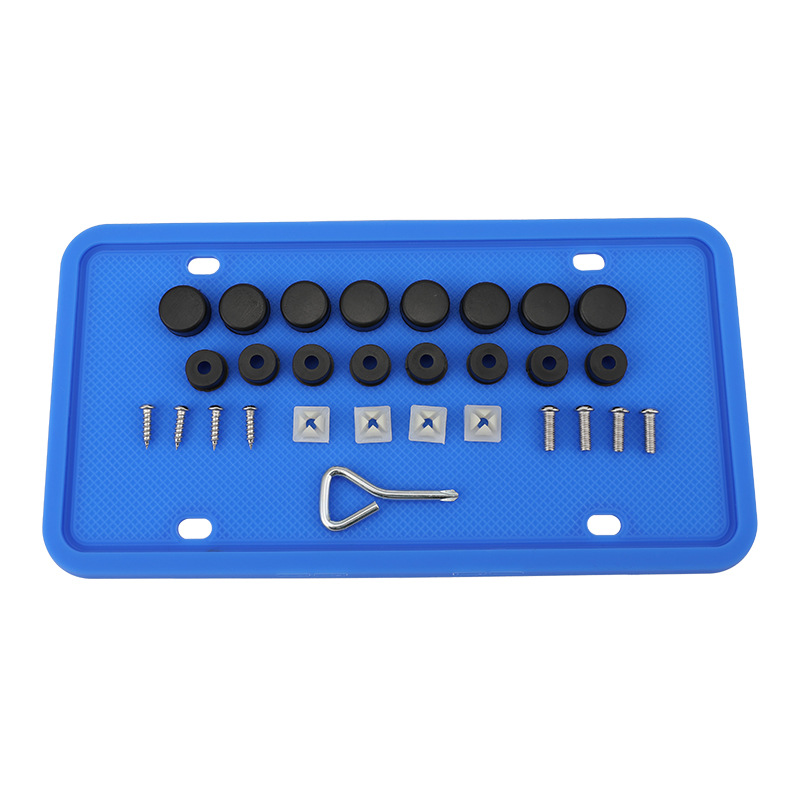  2Pcs Usa Canada Silicone Car License Plate Frame Car Number Plate Frame Protective License Plate Covers Frame