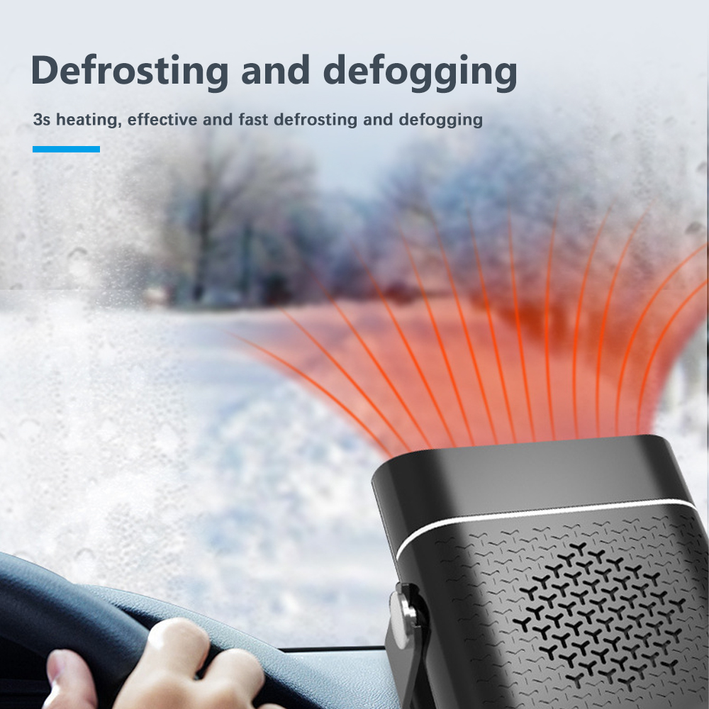 Camecho Car Fan Heater 12V 24V Auto Heater Windshield Defroster Mini Car Portable Air Condition Universal