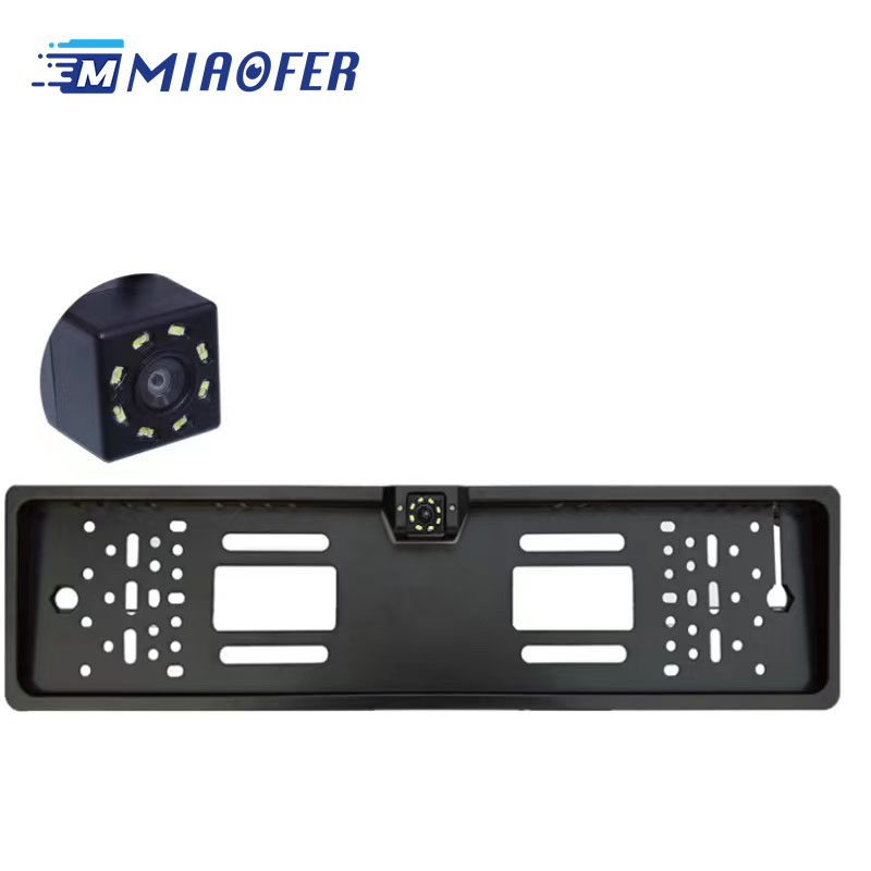  direct European license plate frame 4 8 12LED light camera car rear view license plate frame HD reversing camera