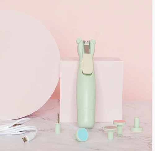 new arrival  baby nail care grooming kit 2 in 1  electric baby kids trimmer nail care  with LED lights