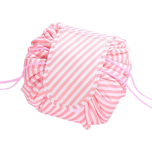 Travel Cosmetic Bag Waterproof Large Capacity Flat Lay Make up Case Make Up Bag 