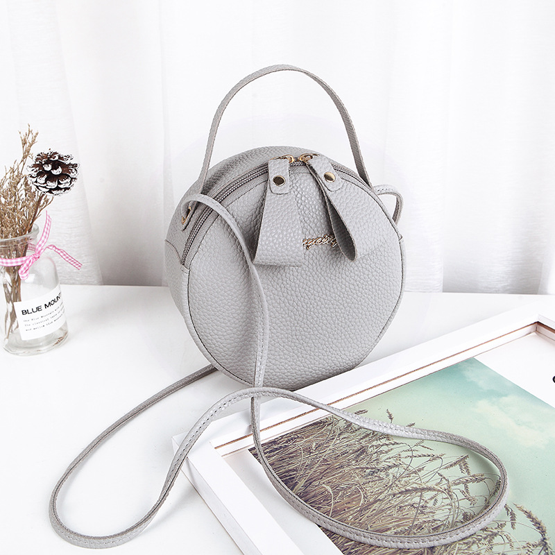 Designer Mini Round PU Leather Crossbody Bag Cute Women's Handbag, New Fashion Accessory