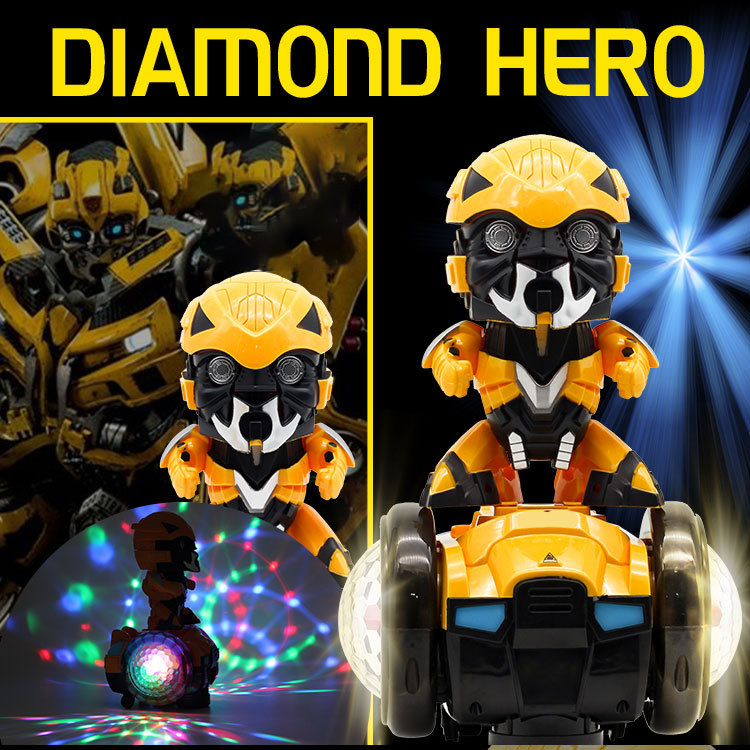Children's Balancing Car Rotating Music Lighting Toy Car Electric Toys Dancing Robot Balancing Toy Car