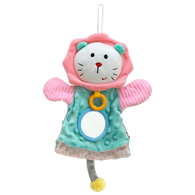 Cute Stuffed hand Puppets Toy Doll  Set Plush Animal Time Family Colorful Color Design Feature Hand Puppet