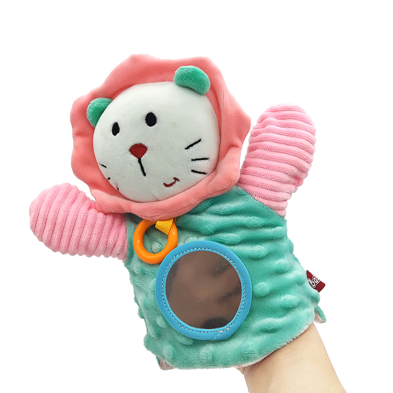 Cute Stuffed hand Puppets Toy Doll  Set Plush Animal Time Family Colorful Color Design Feature Hand Puppet