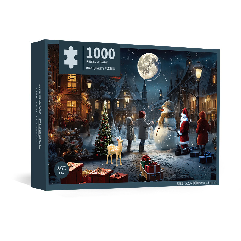 Cute Cartoon Anime 1000-Piece Puzzle, Children's Fun Challenge Educational Game