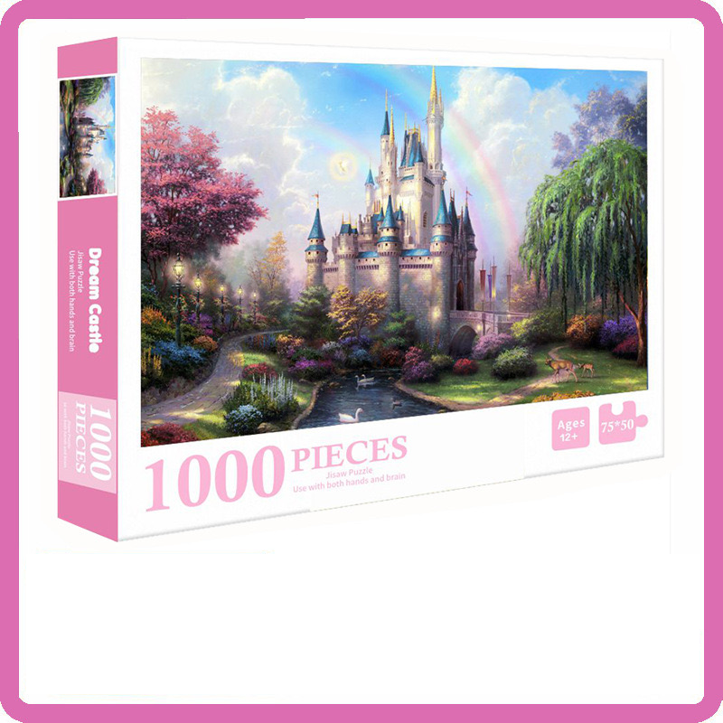 Children's Cartoon Style Puzzle, 1000 Pieces Educational Challenge Game