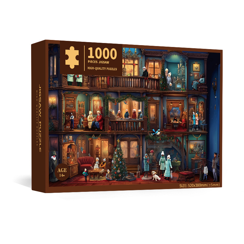 Children's Cartoon Style Puzzle, 1000 Pieces Educational Challenge Game