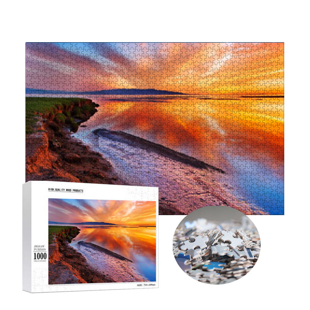 Cartoon Style 1000-Piece Puzzle, Children's Fun Design Educational Game