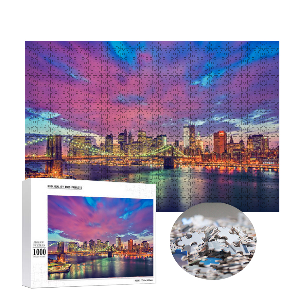 Educational Game Challenge 1000-Piece Puzzle, Creative Design Children's Best Gift