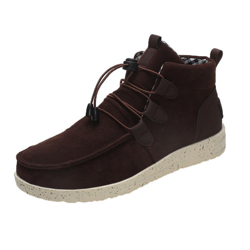 2021 High Quality Women Outdoor Lace Up Short Tube Boots Pu Leather Casual Fashion Cotton Boots