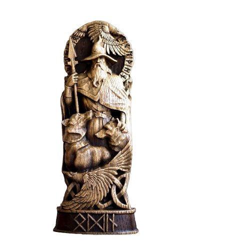  Direct Sales Hero Statue Resin Ornaments Handicraft Odin God Thor Loki Home Study Table Decoration Resin Crafts