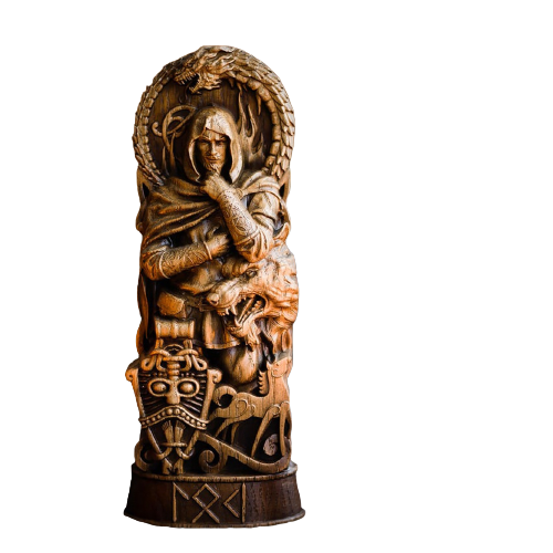  Direct Sales Hero Statue Resin Ornaments Handicraft Odin God Thor Loki Home Study Table Decoration Resin Crafts