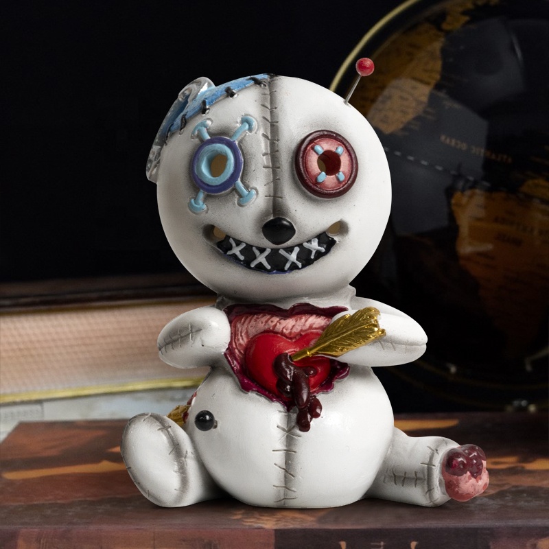 Halloween new curse doll can spray ornaments voodoo doll home incense decorations resin crafts