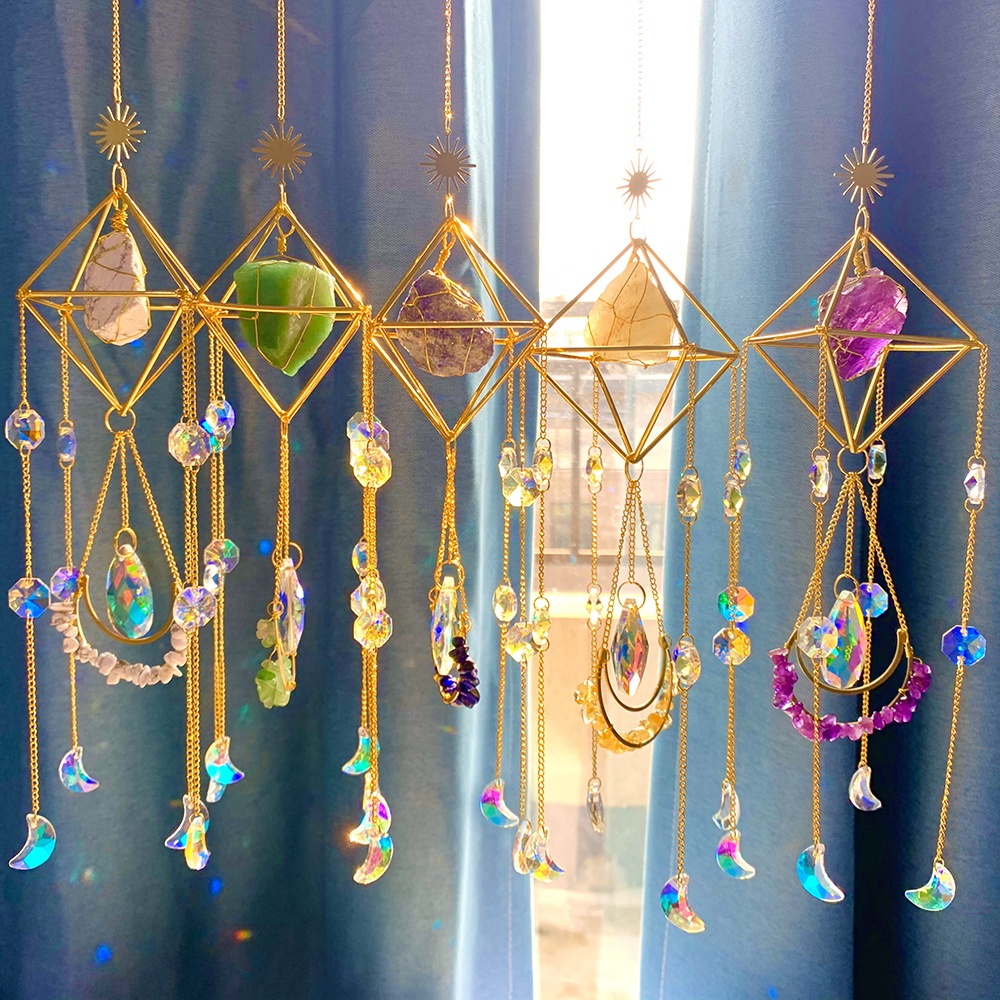 Hot Selling High Quality Handmade Crystal Sun Catcher ization Crystal SunCatcher Hanging Sun Catcher for Decoratio