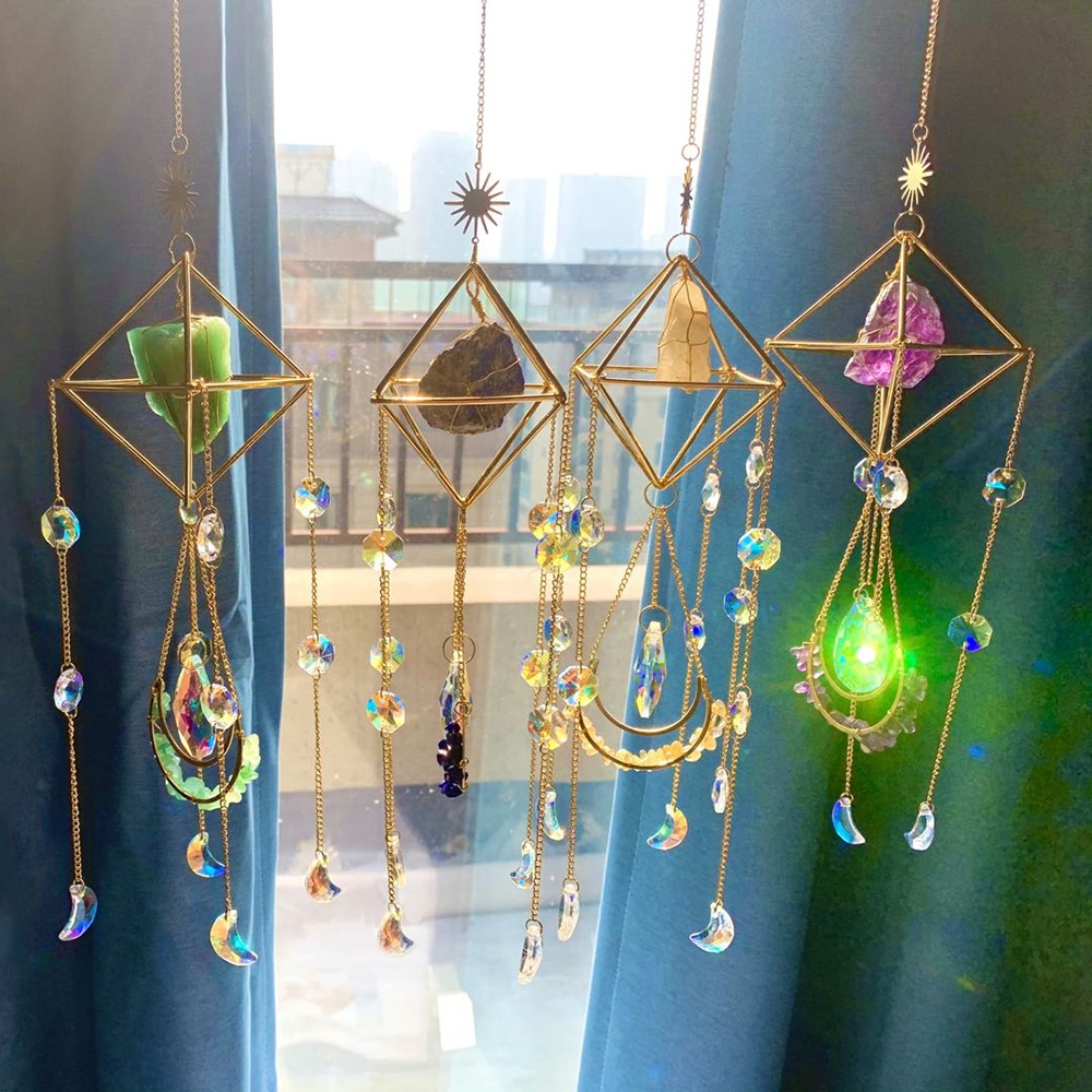 Hot Selling High Quality Handmade Crystal Sun Catcher ization Crystal SunCatcher Hanging Sun Catcher for Decoratio