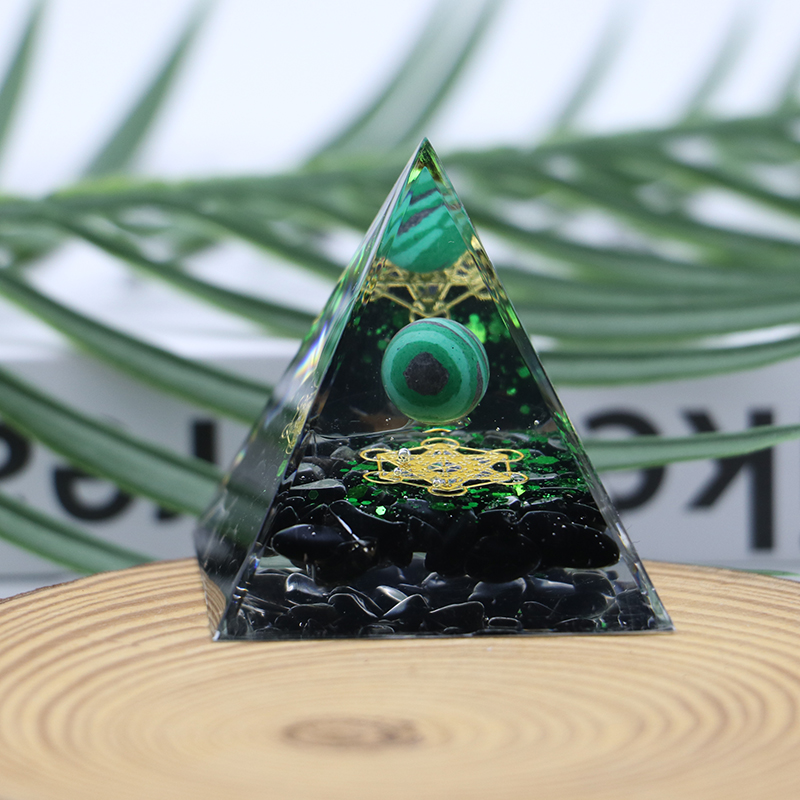 50mm Energy Generator Orgone Pyramid Crystal Gemstone Organite Pyramids Healing Reiki Meditation