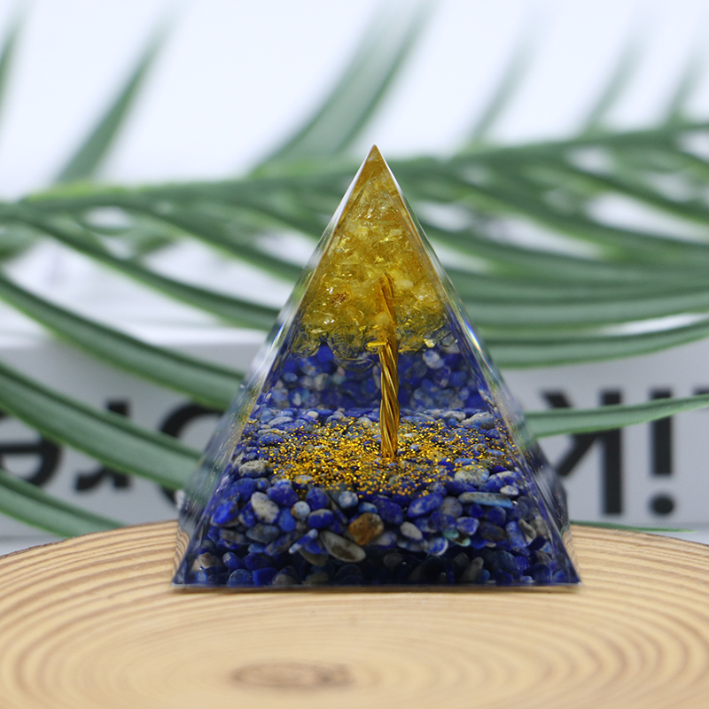 50mm Energy Generator Orgone Pyramid Crystal Gemstone Organite Pyramids Healing Reiki Meditation