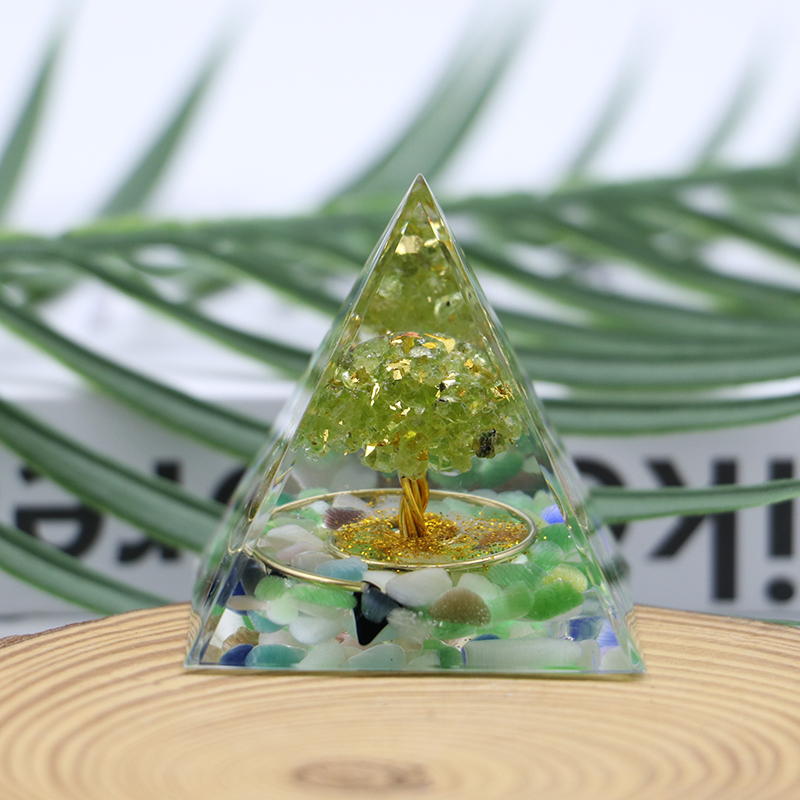 50mm Energy Generator Orgone Pyramid Crystal Gemstone Organite Pyramids Healing Reiki Meditation