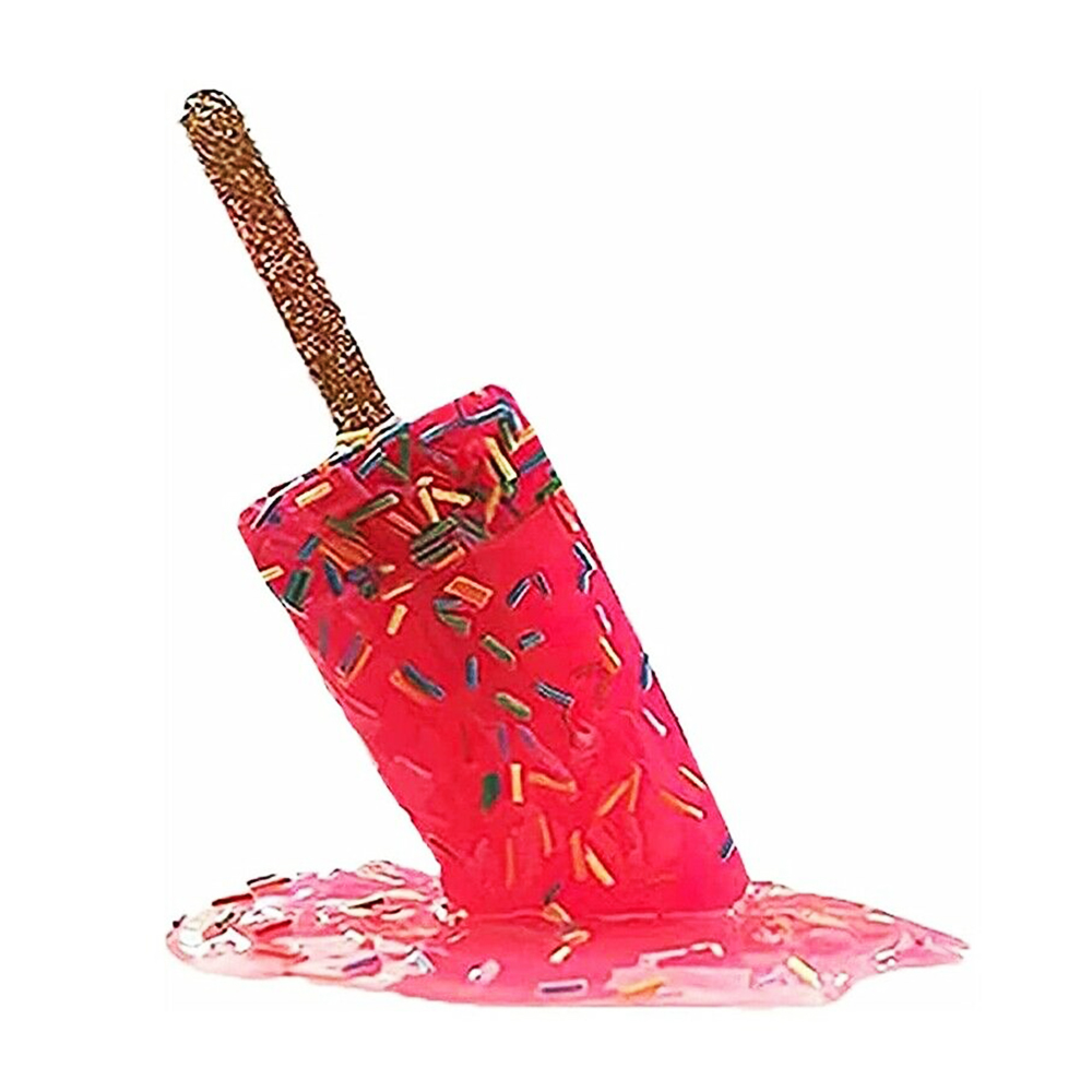 Creative Melting Popsicle Sculpture Ice Cream Resin Ornaments Decor Crafts Cafe Restaurant Office Home Modern Decoration