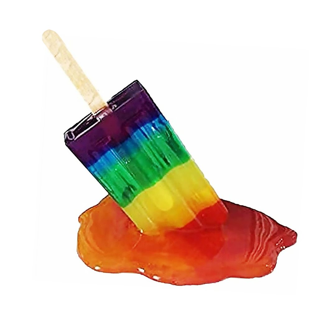 Creative Melting Popsicle Sculpture Ice Cream Resin Ornaments Decor Crafts Cafe Restaurant Office Home Modern Decoration