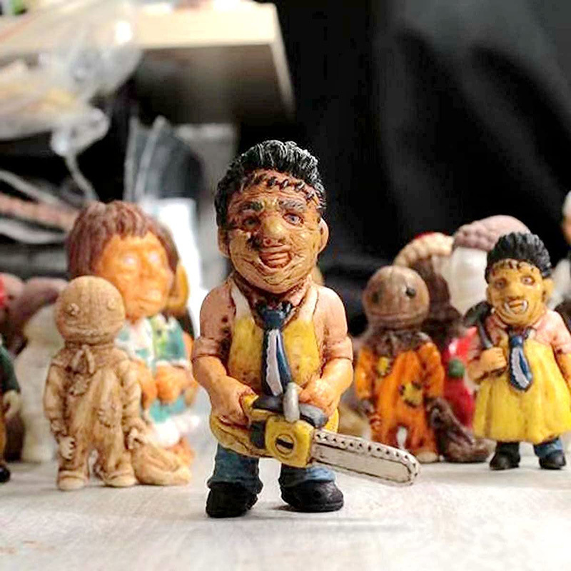 Horror Anime Action Figures Movie Garden Gnome Garden Decoration Personalized Ornaments