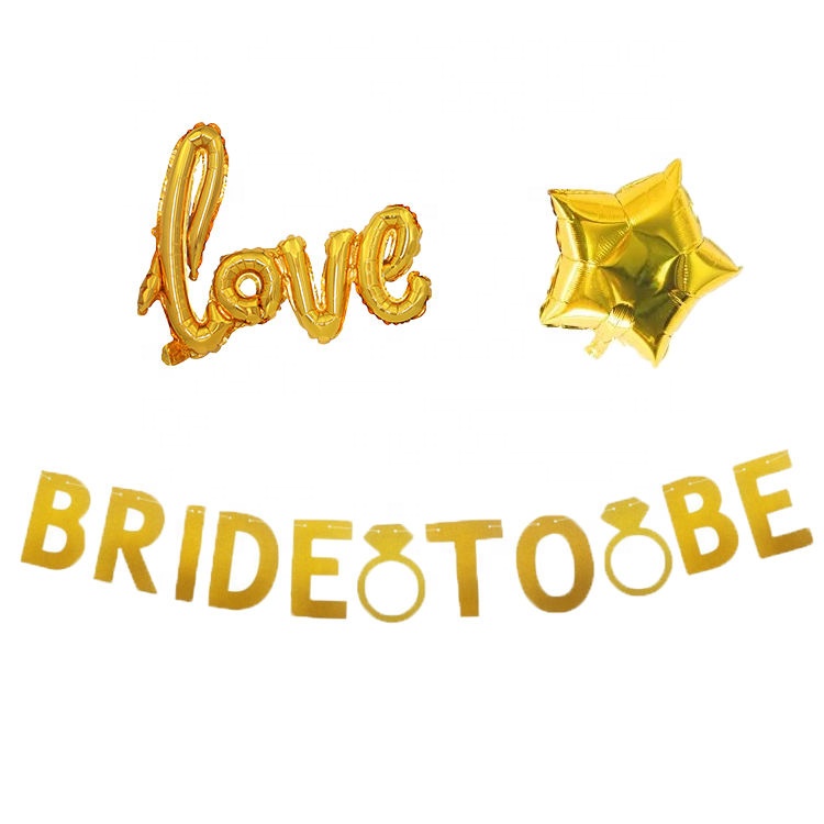 Gold Bride To Be Party Bachelorette Decoration Balloon Set Party Party Decorations Backdrop Supplies Kit