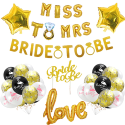 Gold Bride To Be Party Bachelorette Decoration Balloon Set Party Party Decorations Backdrop Supplies Kit
