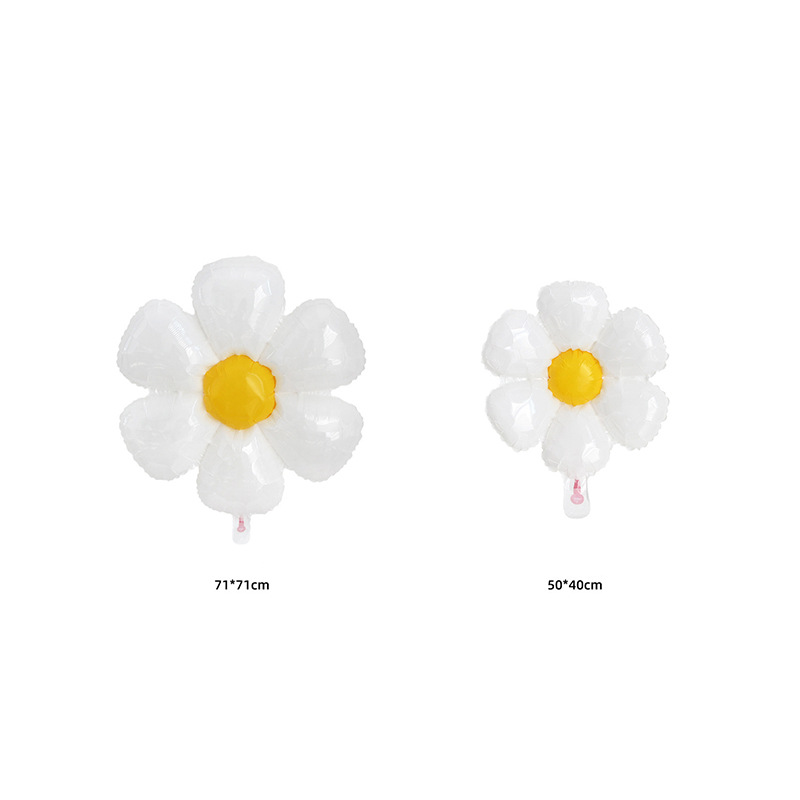 141pcs Flower Daisy Theme Birthday Party Balloon Arch Kit Decorations Supplies for Kids Girls Macaron Latex Foil Balloon